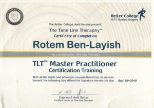Rotem Ben-Layish TLT Master Certificate